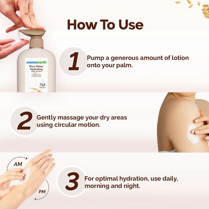 Mamaearth Rice Water Hydrating Body Lotion - 400 ml