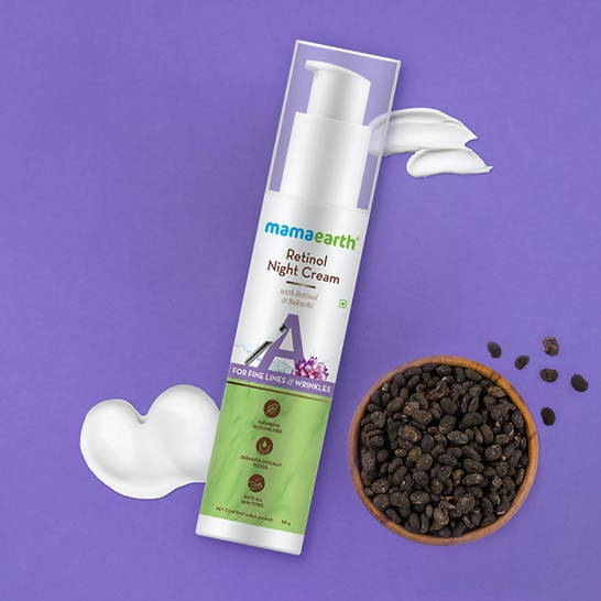 Mamaearth Retinol Night Cream with Retinol & Bakuchi - 50 gm