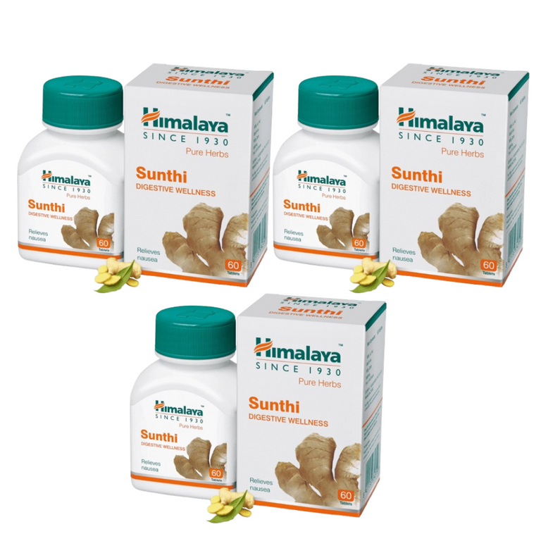 Himalaya Herbals Sunthi Digestive Wellness Tabs - Pack of 1 - 60 tabs