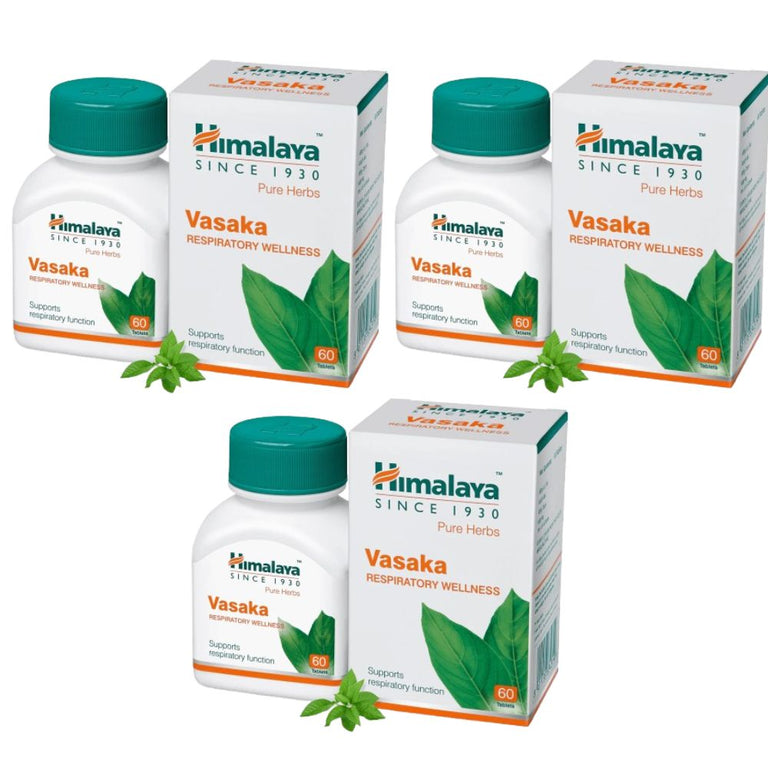 Himalaya Herbals - Vasaka Respiratory Wellness - Pack of 1 - 60 tabs