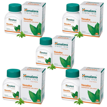 Himalaya Herbals - Vasaka Respiratory Wellness - Pack of 1 - 60 tabs