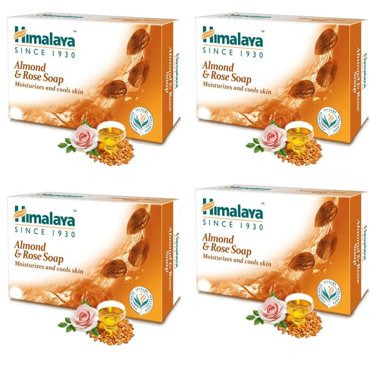 Himalaya Herbals Almond and Rose Soap - 75 gm - Pack of 1