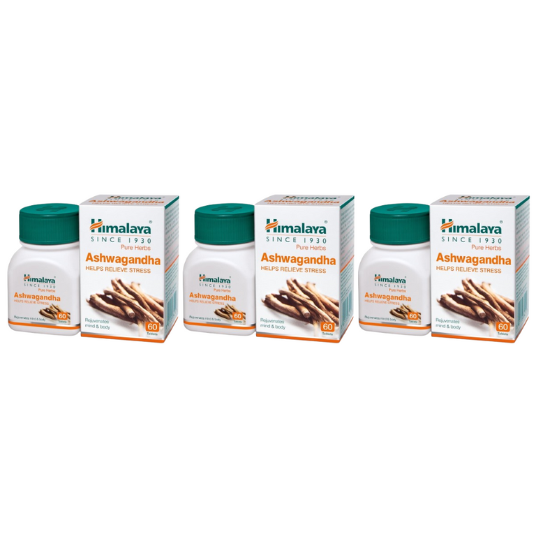 Himalaya Ashvagandha Tablets - General Wellness - 60 tabs - Pack of 1