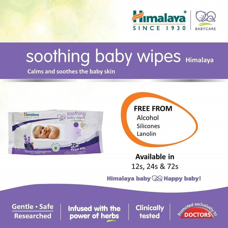 Himalaya Herbals - Soothing Baby Wipes - 72 Wipes