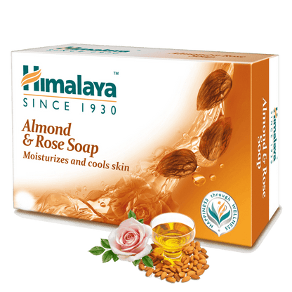 Himalaya Herbals Almond and Rose Soap - 75 gm - Pack of 1
