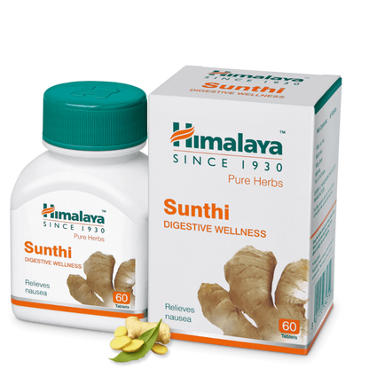 Himalaya Herbals Sunthi Digestive Wellness Tabs - Pack of 1 - 60 tabs