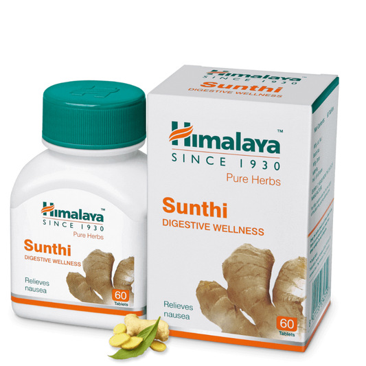 Himalaya Herbals Sunthi Digestive Wellness Tabs - Pack of 1 - 60 tabs
