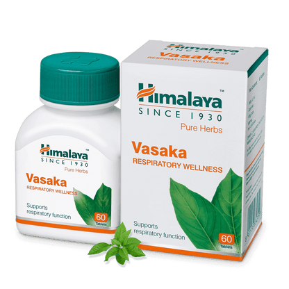 Himalaya Herbals - Vasaka Respiratory Wellness - Pack of 1 - 60 tabs