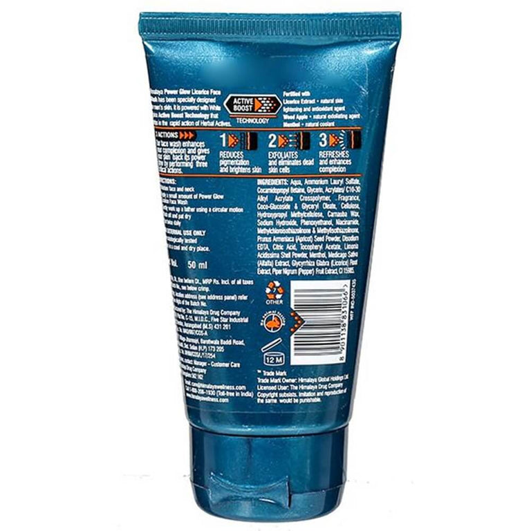 Himalaya Men Power Glow Licorice Face Wash - 50 ml