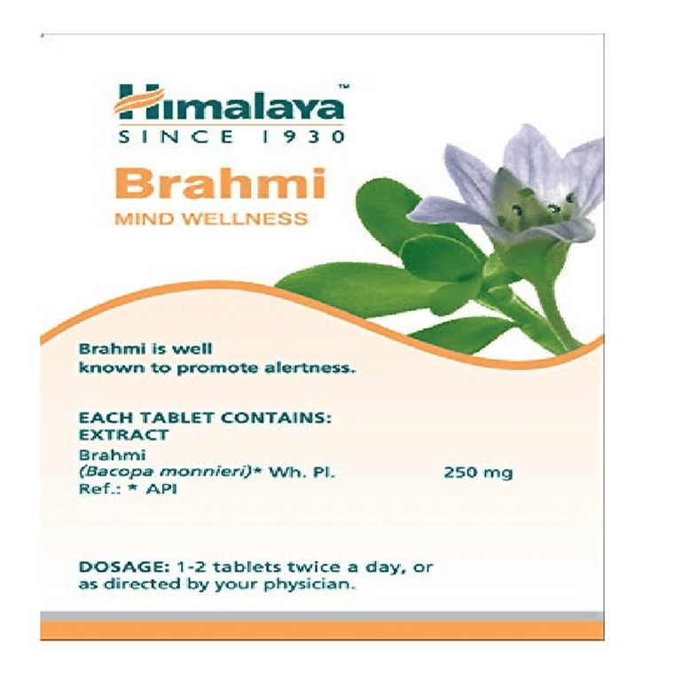 Himalaya Wellness Pure Herbs Brahmi Mind Wellness - Pack of 1 - 60 tabs