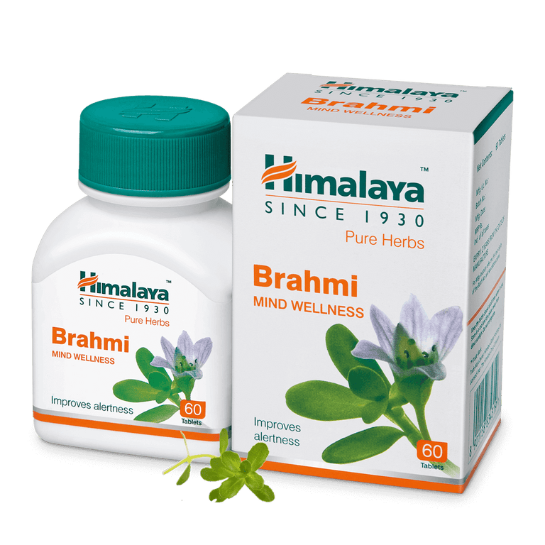 Himalaya Wellness Pure Herbs Brahmi Mind Wellness - Pack of 1 - 60 tabs