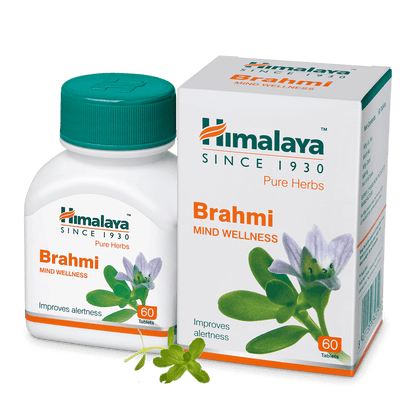 Himalaya Wellness Pure Herbs Brahmi Mind Wellness - Pack of 1 - 60 tabs