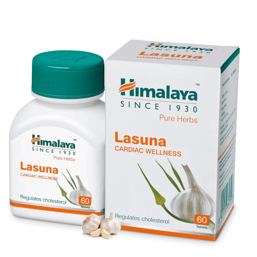 Himalaya Wellness Pure Herbs Lasuna Cardiac Wellness - Pack of 1 - 60 tabs