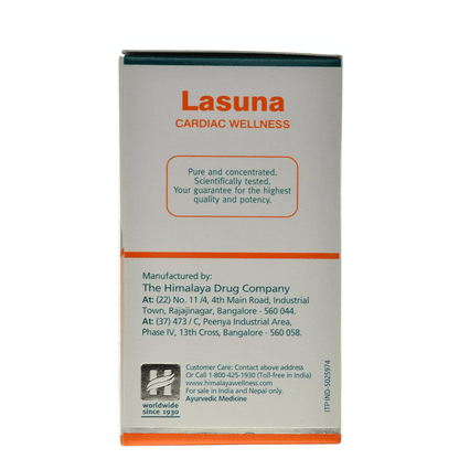 Himalaya Wellness Pure Herbs Lasuna Cardiac Wellness - Pack of 1 - 60 tabs