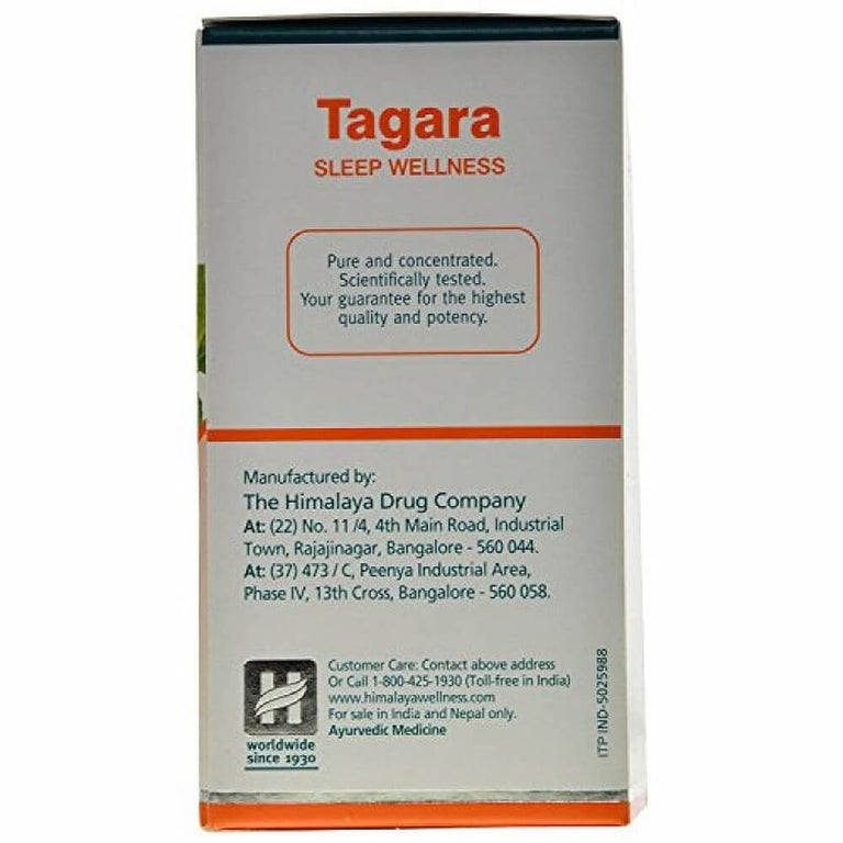Himalaya Wellness Pure Herbs Tagara Sleep Wellness - Pack of 1 - 60 tabs