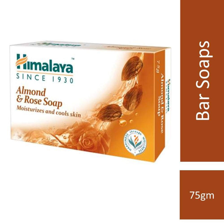 Himalaya Herbals Almond and Rose Soap - 75 gm - Pack of 1