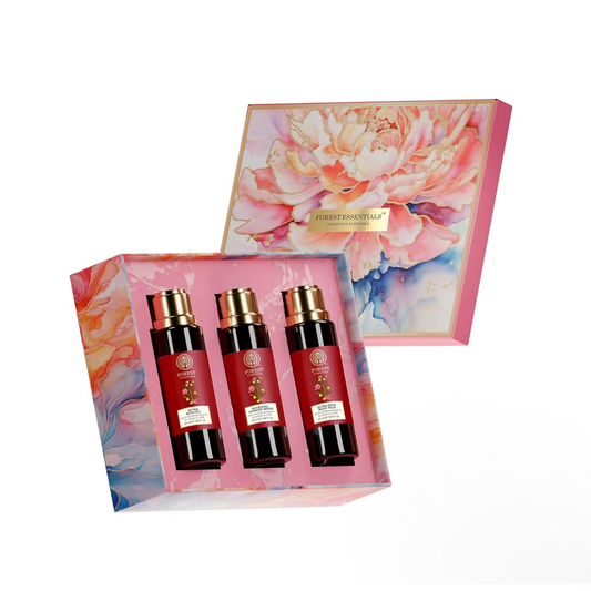 Forest Essentials Roopa Fragrant Shower Ritual Luxurious Ayurvedic Bath & Body Gift Set Kit - combo