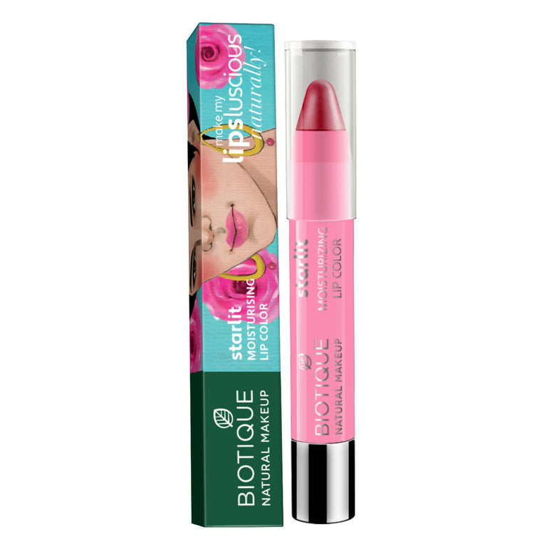 Biotique Starlit Moisturising Lipstick - Crimson Pop - 3.5 gm