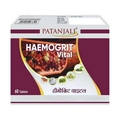 Patanjali Divya Haemogrit Vital Tablets - 60 tabs