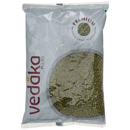Vedaka Green Moong Whole - 500 gm