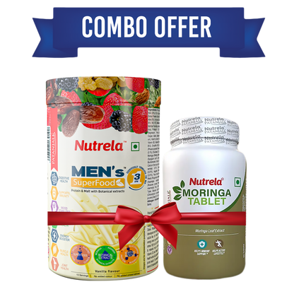 Patanjali Nutrela Men's Superfood + Moringa Tablets Combo - combo
