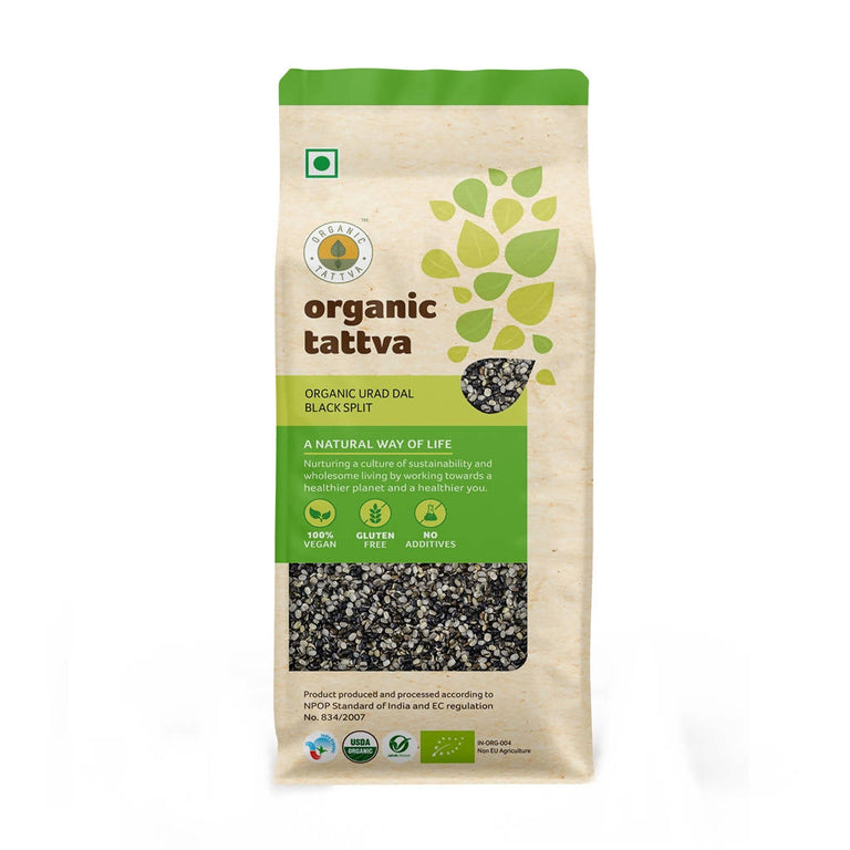 Organic Tattva Urad Dal Black Split - 500 gm