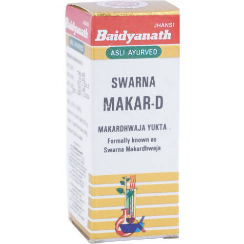 Baidyanath Jhansi Swarna Makar-D (Swarna Kesar Yukta) Tablets - 8 Tabs