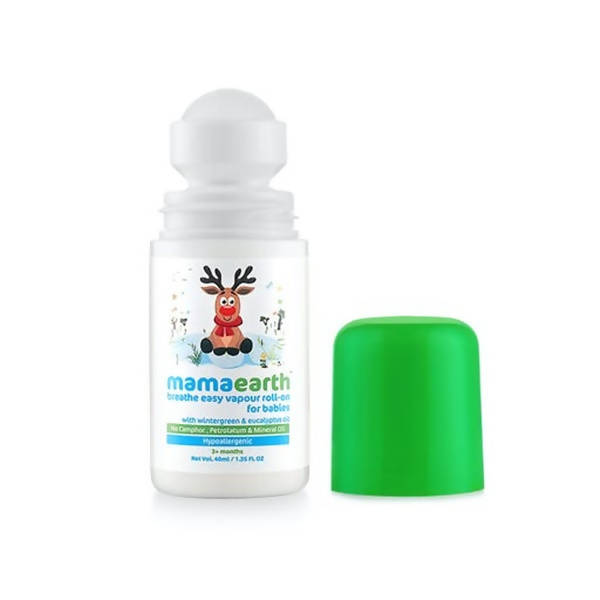 Mamaearth Baby Breathe Easy Vapour Roll-On For Relieves Congestion & Promotes Easy Breathing - 40 ml