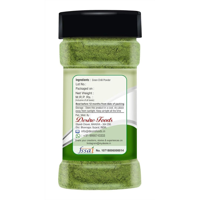 Desire Green Chilli Powder - 100 gm