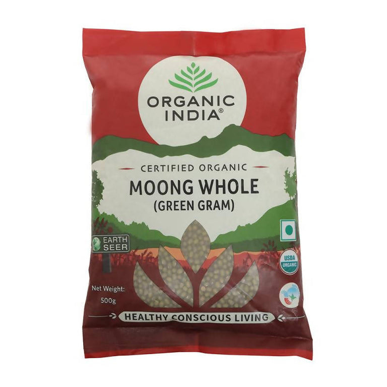 Organic India Moong Whole (Green Gram) - 500 gm
