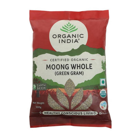 Organic India Moong Whole (Green Gram) - 500 gm