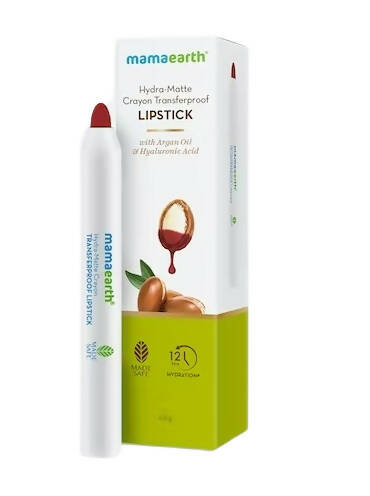 Mamaearth Hydra-Matte Crayon Transferproof Lipstick Raspberry Red - 2.4 gm