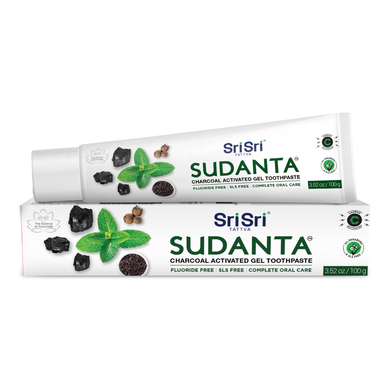 Sri Sri Tattva USA Sudanta Toothpaste With Charcoal & Salt - 100 gm