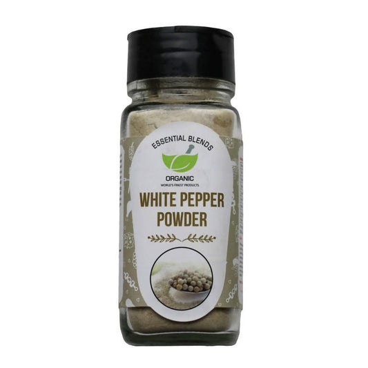 Essential Blends Organic White Pepper Powder - 75 gm