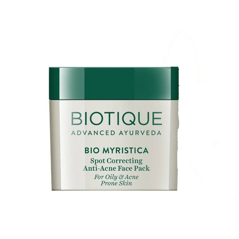Biotique Advanced Ayurveda Bio Myristica Spot Correcting Anti Acne Face Pack - 20 gm