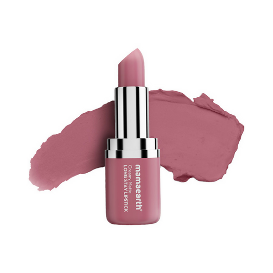 Mamaearth Creamy Matte Long Stay Lipstick - Mauve Bloom - 4.2 gm