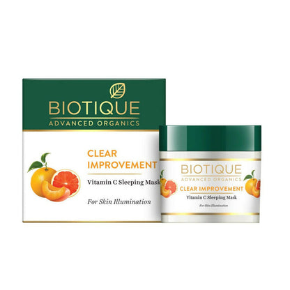 Biotique Advanced Organics Clear Improvement Vitamin C Sleeping Mask - 50 gm