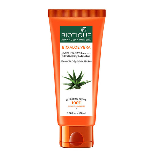 Biotique Bio Aloe Vera 30+ SPF Sunscreen Ultra Soothing Body Lotion - 50 ml