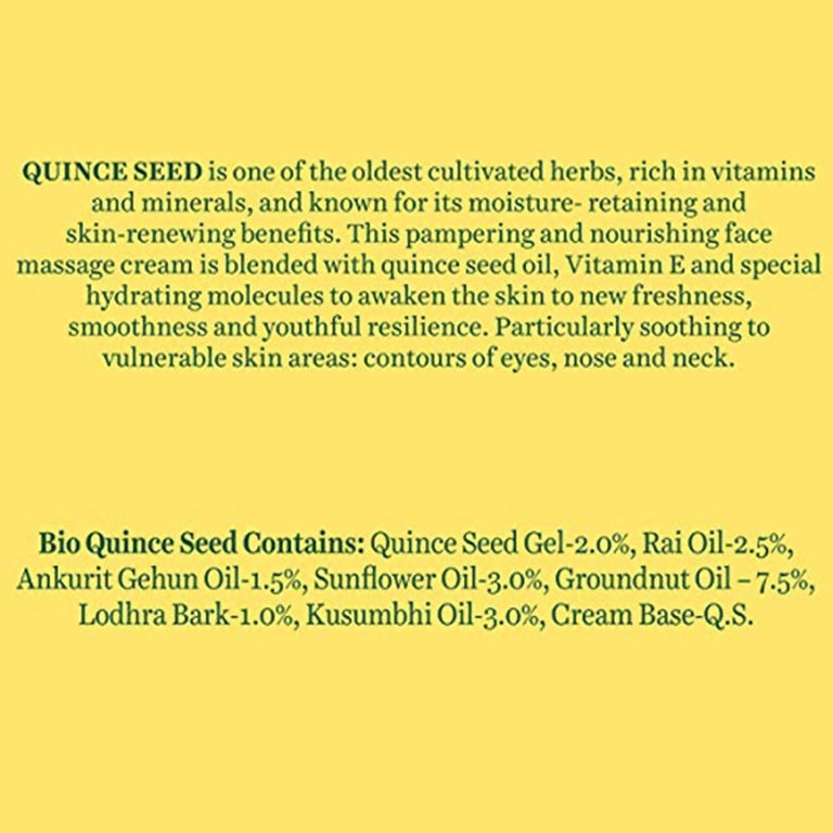 Biotique Advanced Ayurveda Quince Seed Anti-Ageing Face Massage Cream - 50 Gm
