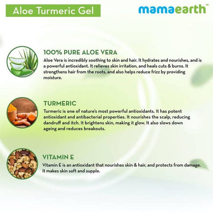 Mamaearth Aloe Turmeric Gel For Skin & Hair - 150 ml