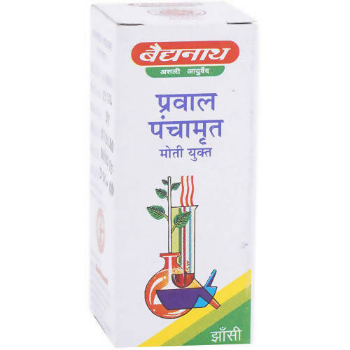 Baidyanath Jhansi Prawal Panchamrit Tablets (Moti Yukta) - 10 Tabs
