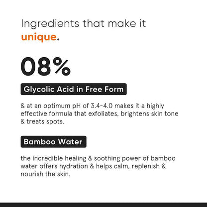 Minimalist 8% Glycolic Acid Toner For Glowing Skin - 150 ml