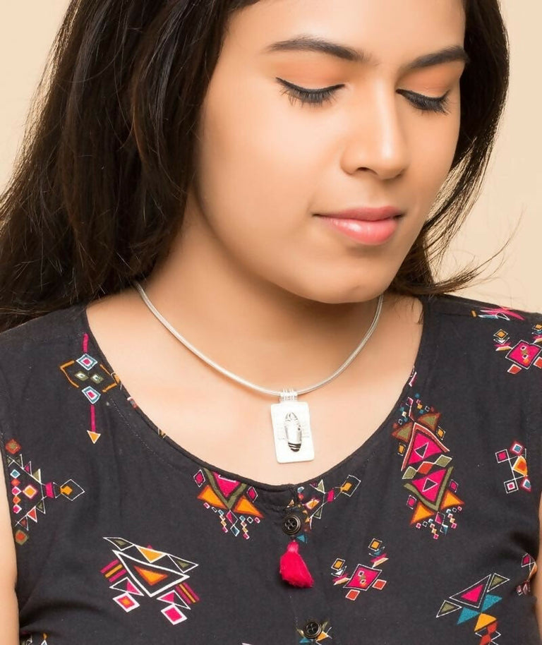 Isha Life Linga Bhairavi Silver Pendant - 12 gm-Medium