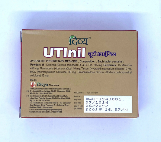Patanjali Divya UTI Nil Tablets - 30 tabs