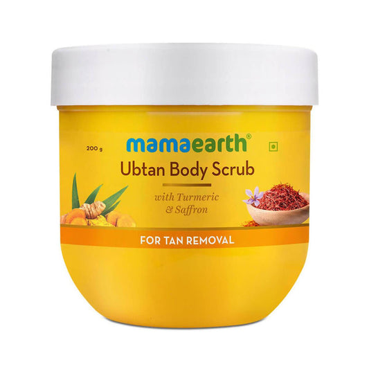 Mamaearth Ubtan Body Scrub with Turmeric & Saffron for Tan Removal - 200 gm