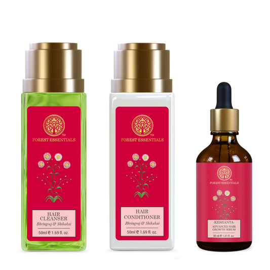 Forest Essentials Hair Growth Ritual For Hair Regeneration - combo