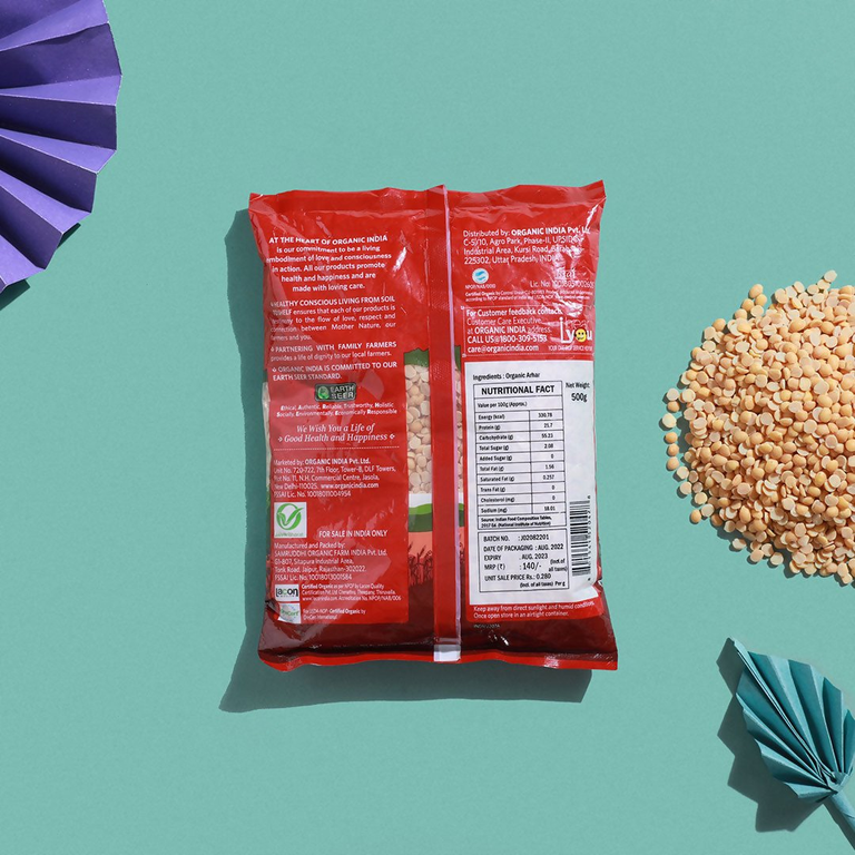 Organic India Arhar Dal (Tur Dal) - 1 kg