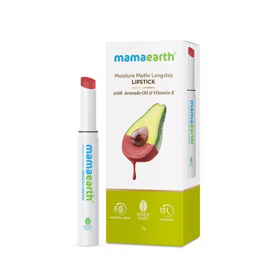 Mamaearth Moisture Matte Long Stay Lipstick-Raspberry Scarlet - Limited Time Offer - 2 gm