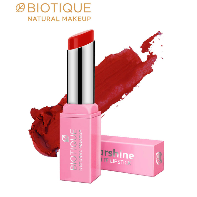Biotique Starshine Matte Lipstick - Ruby In Vogue - 3.5 gm