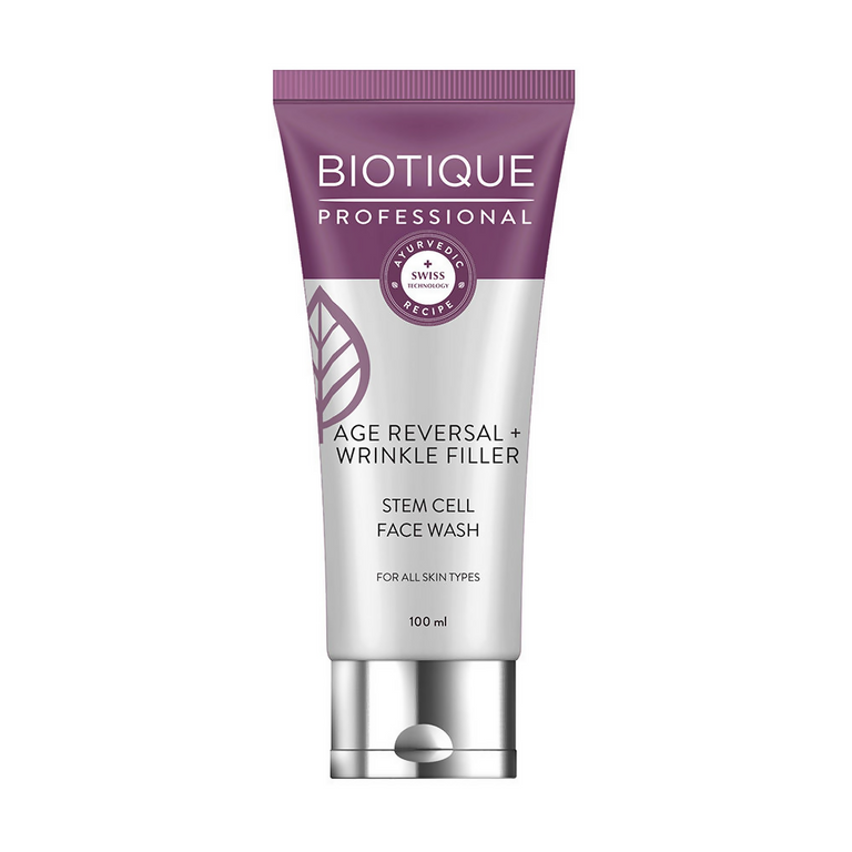 Biotique Professional Age Reversal + Wrinkle Filler Stem Cell Face Wash - 100 ml